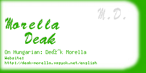 morella deak business card